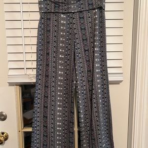 HI RISE STRETCH PALLAZO PANTS LARGE